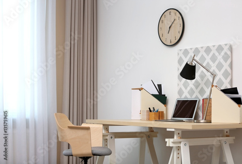 Comfortable workplace with ...