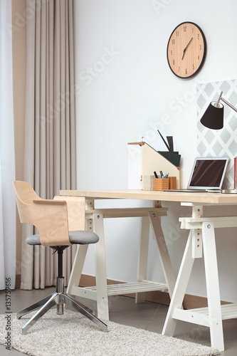 Comfortable workplace with ...
