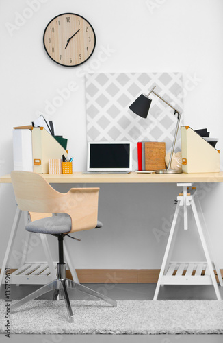 Comfortable workplace with ...