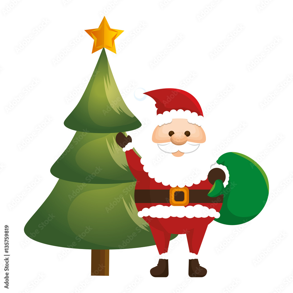 happy merry christmas santa claus card vector illustration design happy merry christmas santa claus card vector illustration design