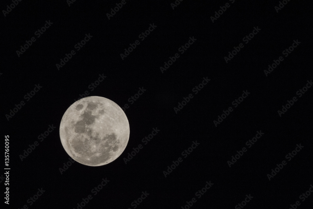 Blur moon with isolated black sky background for text adding Blur moon with isolated black sky background for text adding