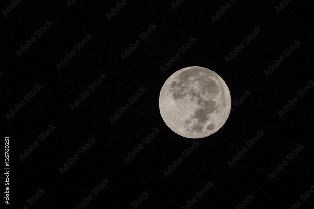 Blur moon with isolated black sky background for text adding Blur moon with isolated black sky background for text adding