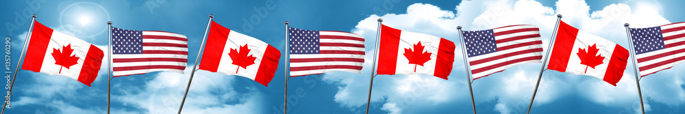 Canada flag, 3D rendering