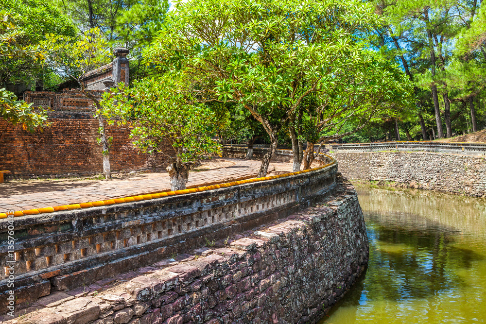 Vietnam, ancient Tu Duc royal tomb near Hue Vietnam, ancient Tu Duc royal tomb near Hue