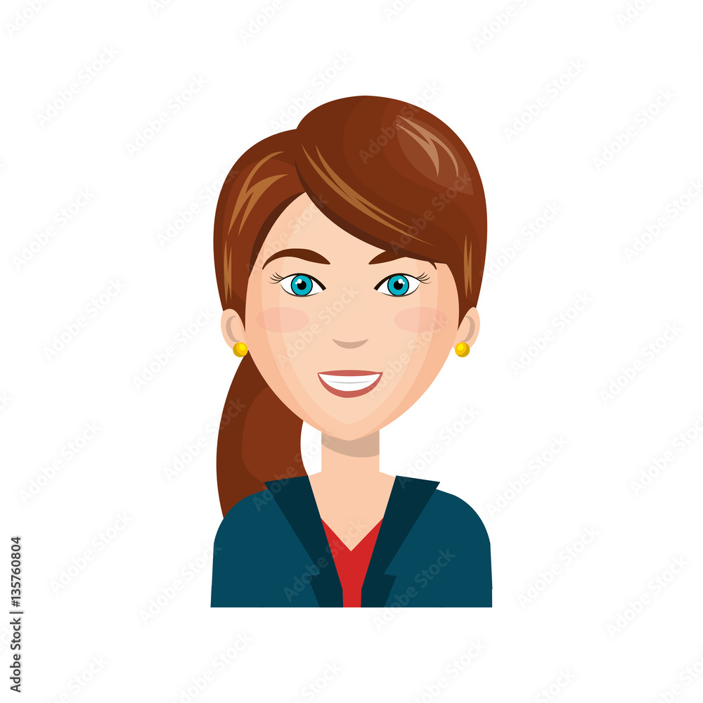 businesswoman character avatar icon vector illustration design businesswoman character avatar icon vector illustration design