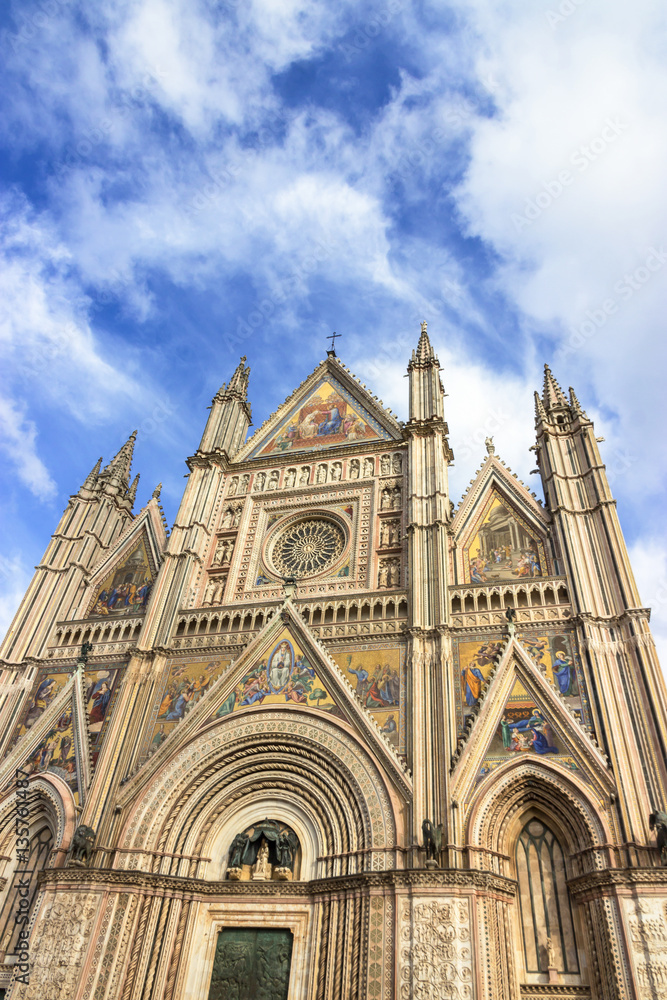 The Cathedral Duomo of Orvieto. Umbria, Italy
