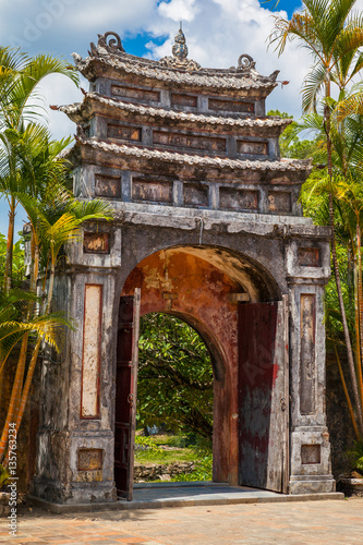 Gate at Minh Mang Tomb - Vietnam photo