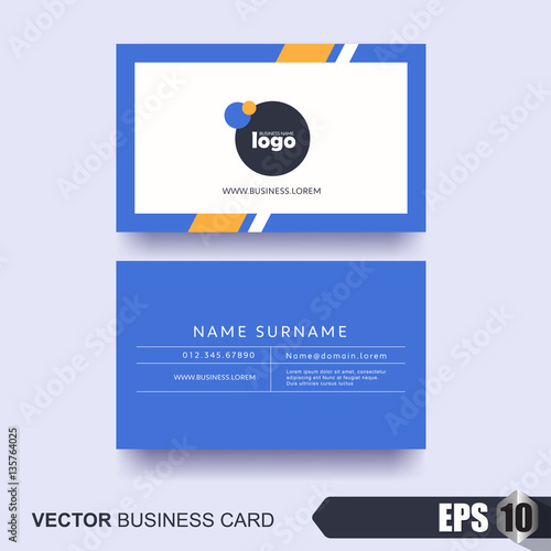 business card design layout template with modern pattern,Vector illustration