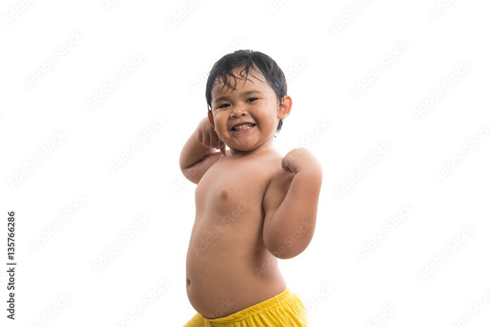 Joyful little one with happy and excited. Close up of little boy Joyful little one with happy and excited. Close up of little boy