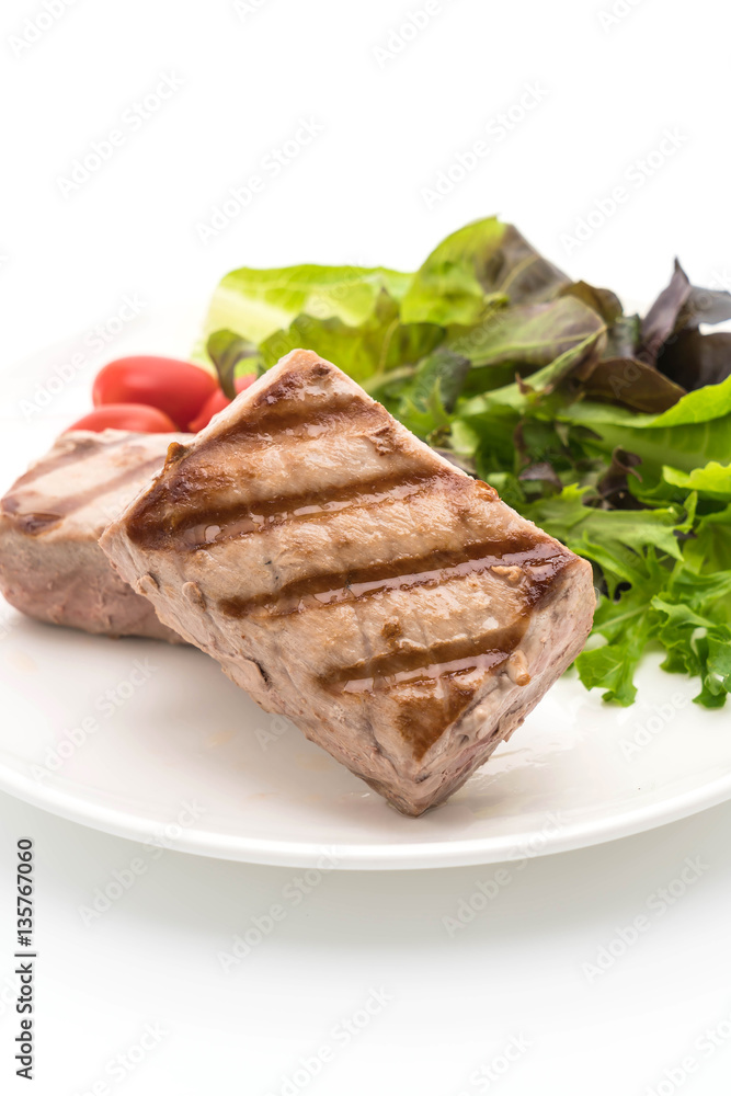 tuna steak with salad tuna steak with salad