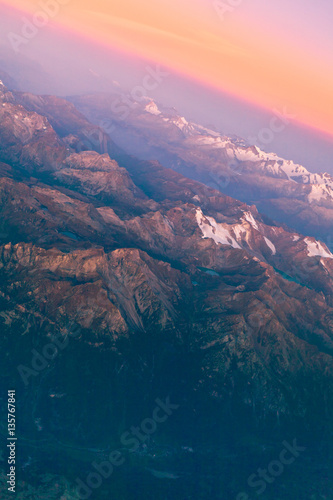 Sunrise Over The European Alps
