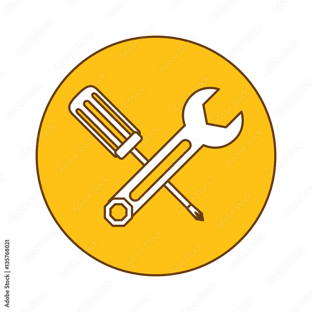 tools repair service emblem image vector illustration design tools repair service emblem image vector illustration design