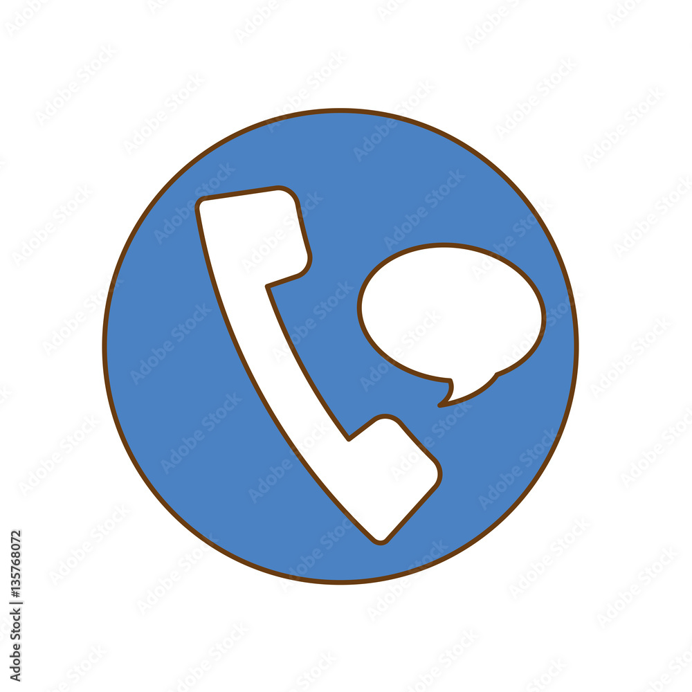 phone with bubble service repair icon image, vector illustration phone with bubble service repair icon image, vector illustration
