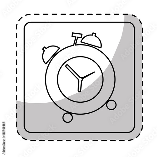 alarms clock icon image design, vector illustration