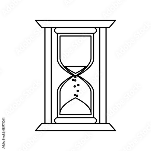 sandclock hourglass icon image vector illustration design 