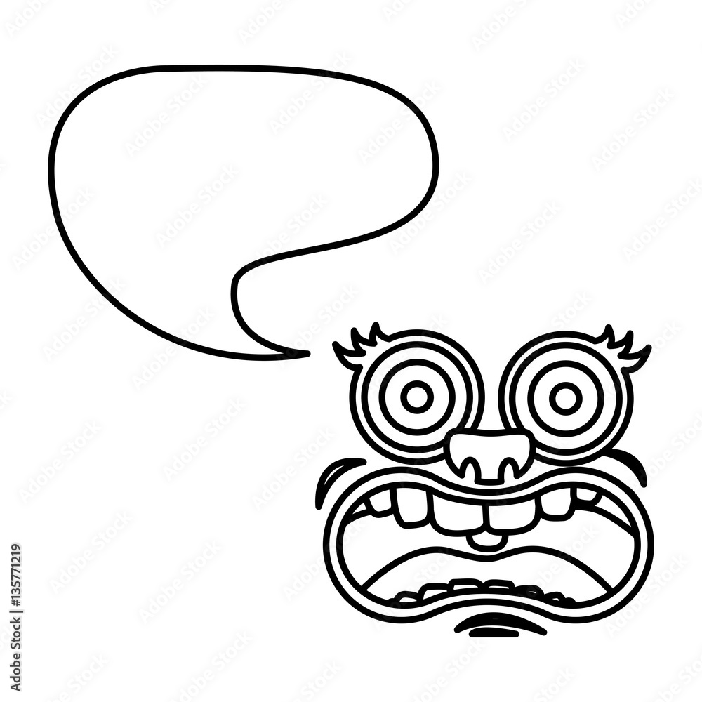 silhouette face cartoon gesture with dialogue cloud vector illustration silhouette face cartoon gesture with dialogue cloud vector illustration