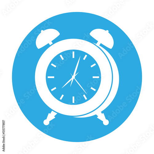 alarm clock icon image vector illustration design 