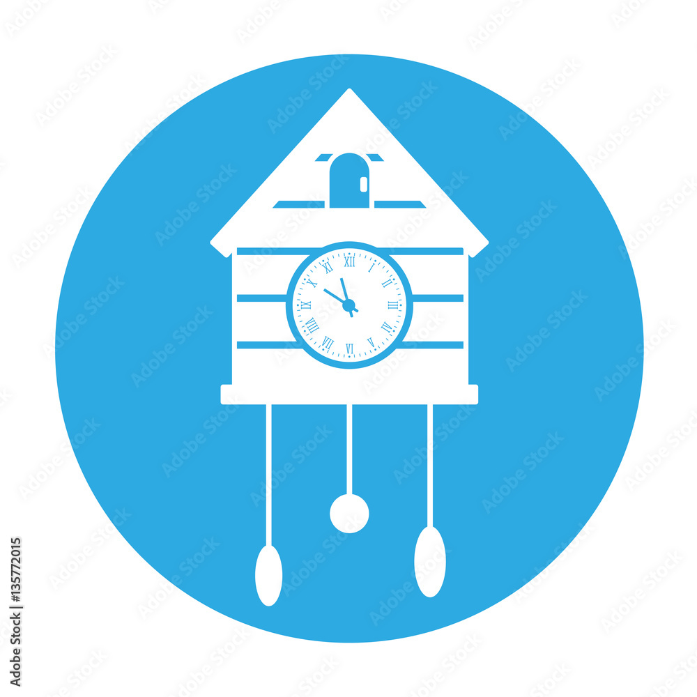 retro wall clock icon image two tone button vector illustration design retro wall clock icon image two tone button vector illustration design