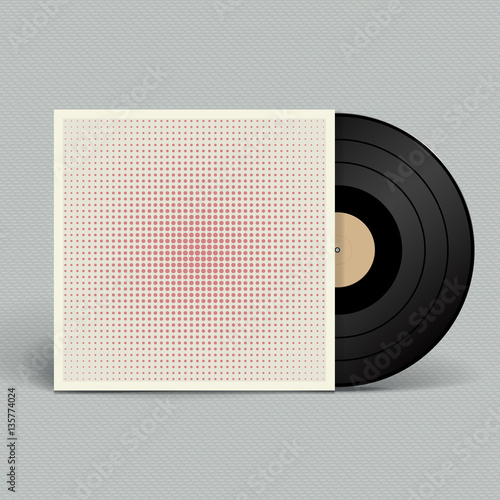 Vinyl record. Retro style. Vector illustration.