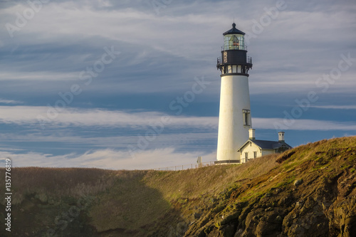 Yaquina Head Lighthouse at Pacific coast  built in 1873
