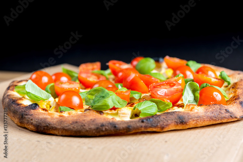 tasty pizza on a the table