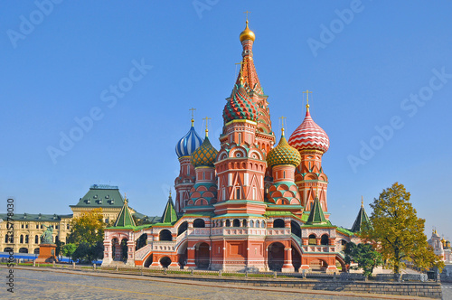 Moscow. The views of St. Basil's Cathedral