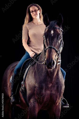 Woman With Her Horse © nullplus