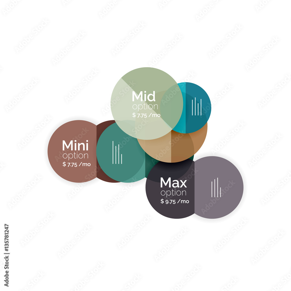 Circle business option diagrams Circle business option diagrams