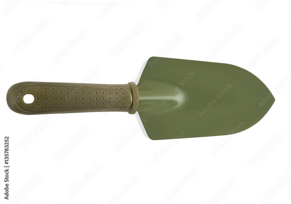 Hand trowel Garden tool isolated on white background Hand trowel Garden tool isolated on white background