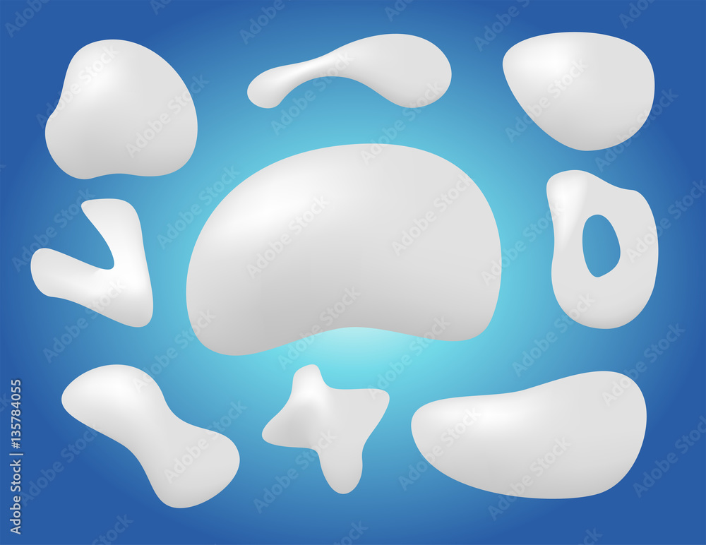 Milk foam and cream vector background Milk foam and cream vector background