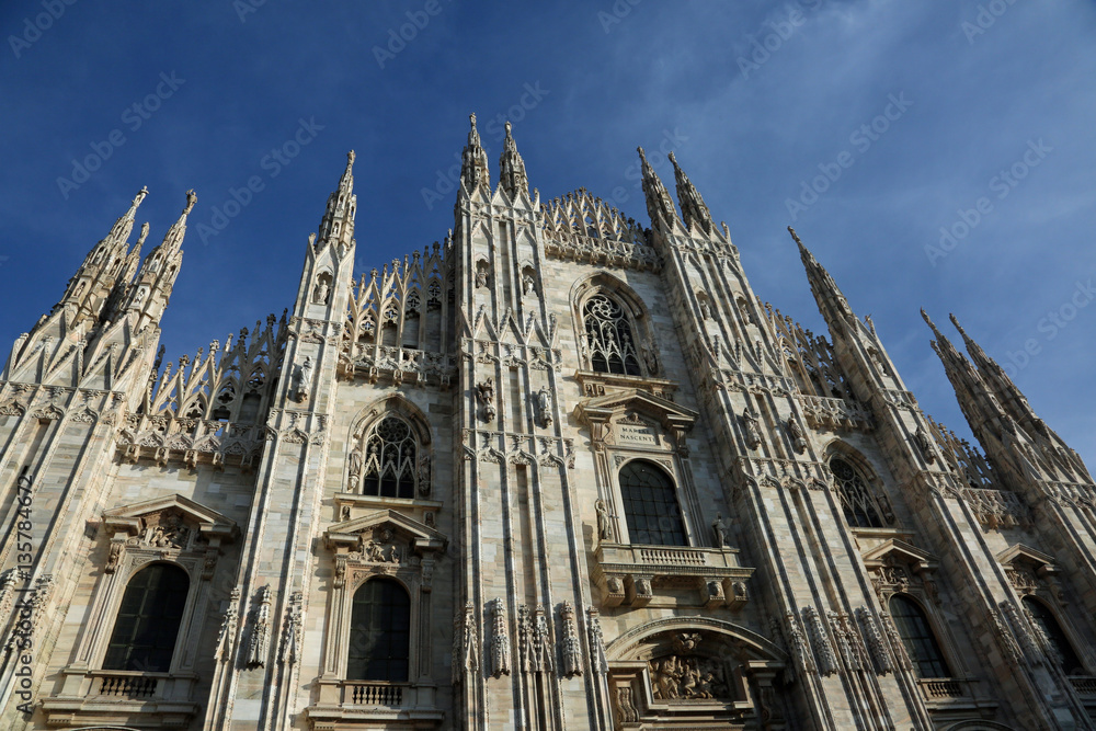 Fototapeta premium Gothic Cathedral called Duomo in Milan in Northern Italy
