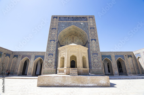 Inside Kalyan Mosque yard in Bukhara, Uzbekistan