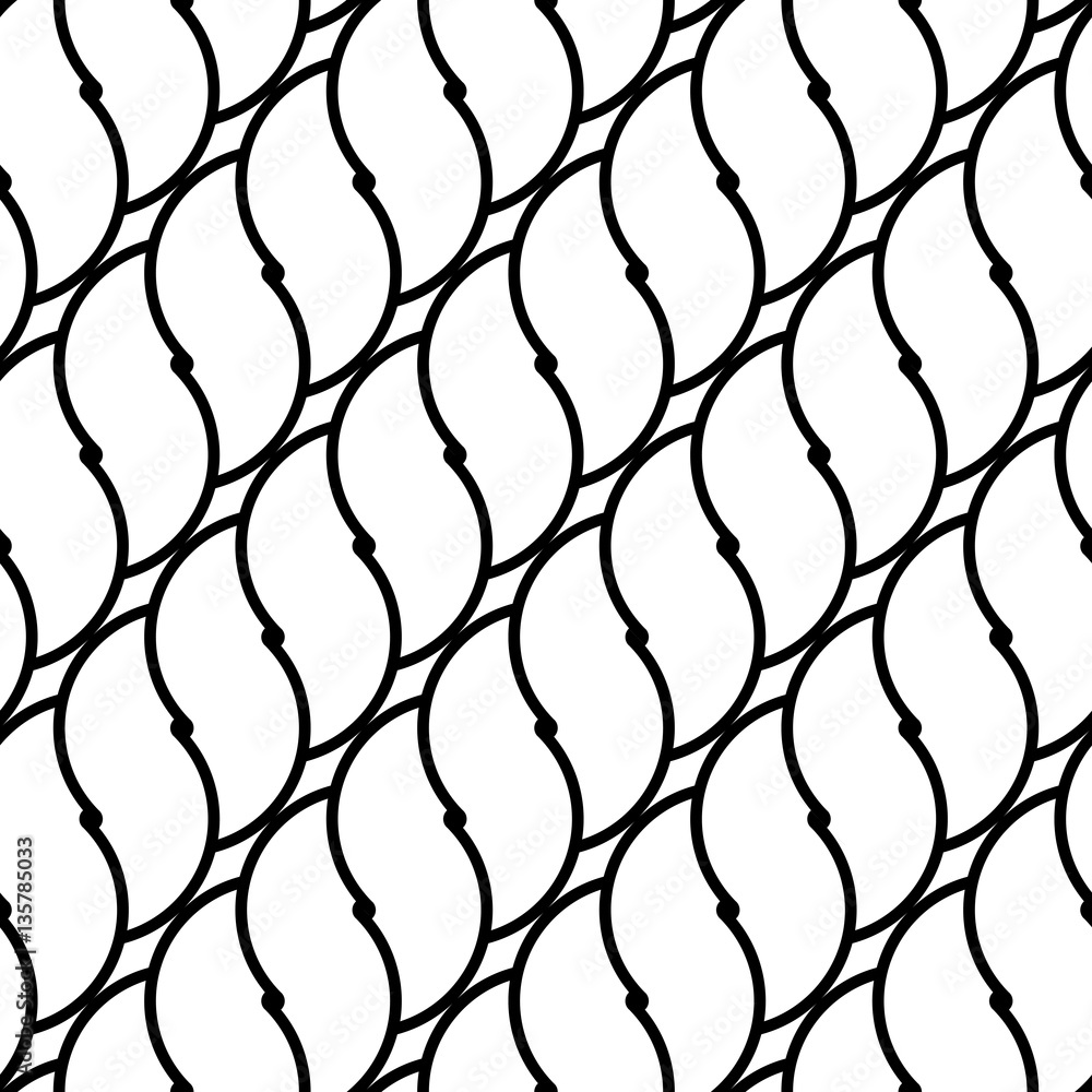 Design seamless monochrome waving pattern Design seamless monochrome waving pattern