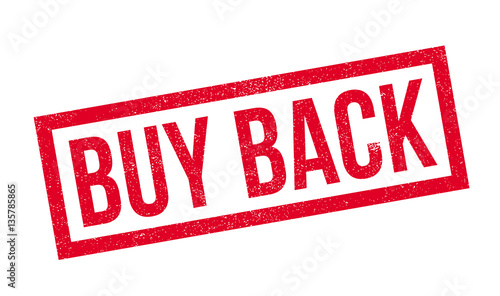 Buy Back rubber stamp. Grunge design with dust scratches. Effects can be easily removed for a clean, crisp look. Color is easily changed.