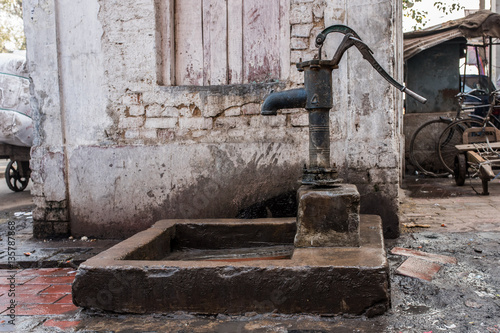 Hand water pump, old Delhi