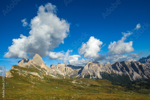 Seceda peak, Odle mountain range, Gardena Valley, Dolomites © javarman