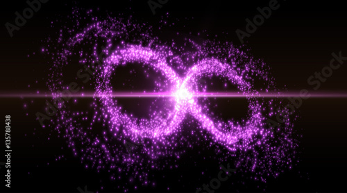 Infinity symbol background. Vector illustration.