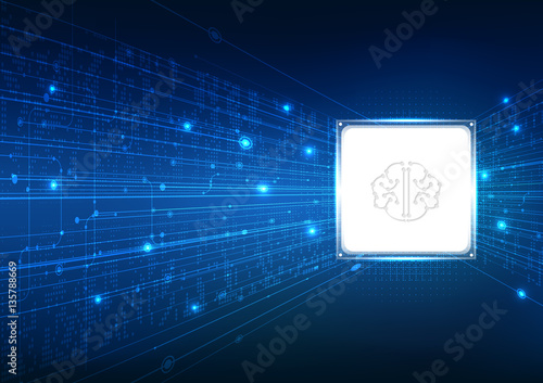 vector background abstract technology communication data Science