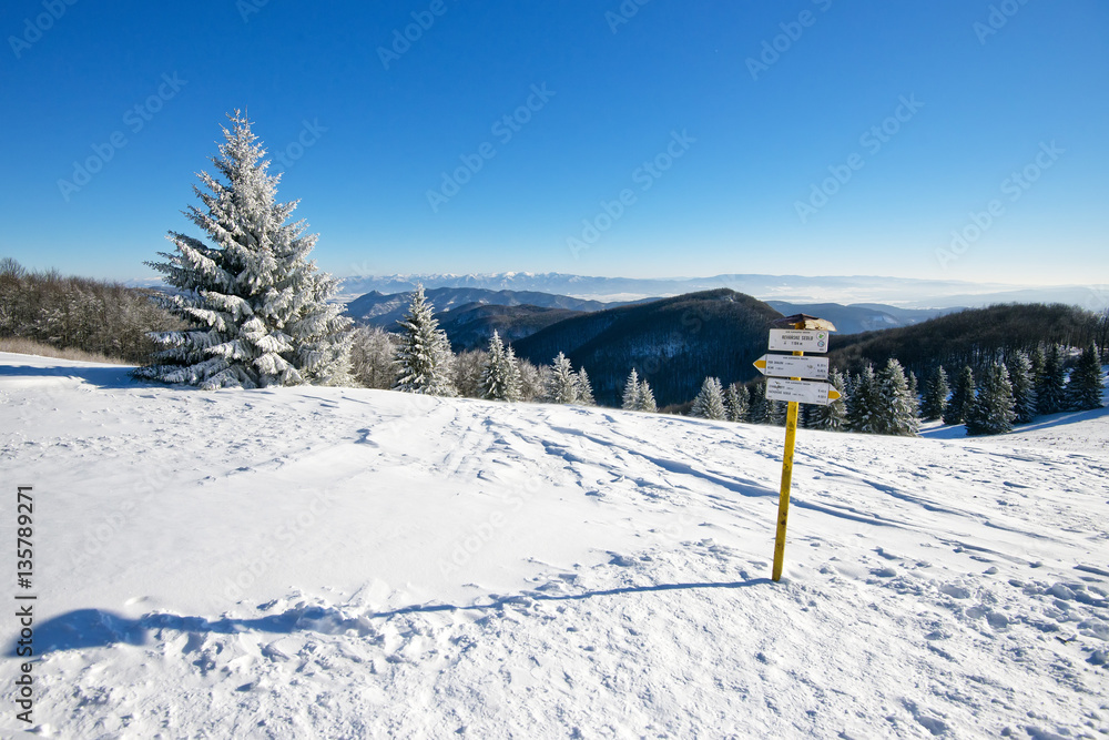 Winter landscape in Slovakia Winter landscape in Slovakia