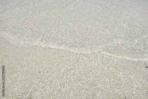 sea water reflects sunlight 