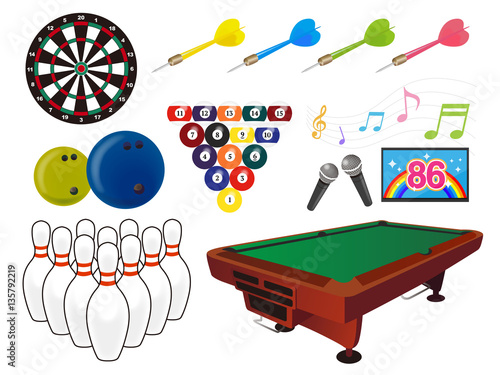 遊びのイラストセット