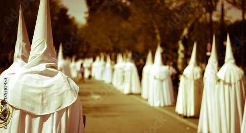 Processions through the streets the days of Easter