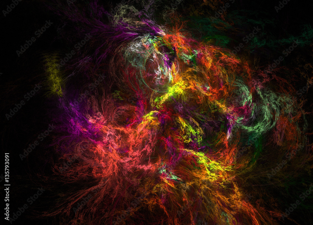 Naklejka premium Fractal. Abstract background element
