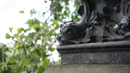 Decor on Thames Embankment in London, England