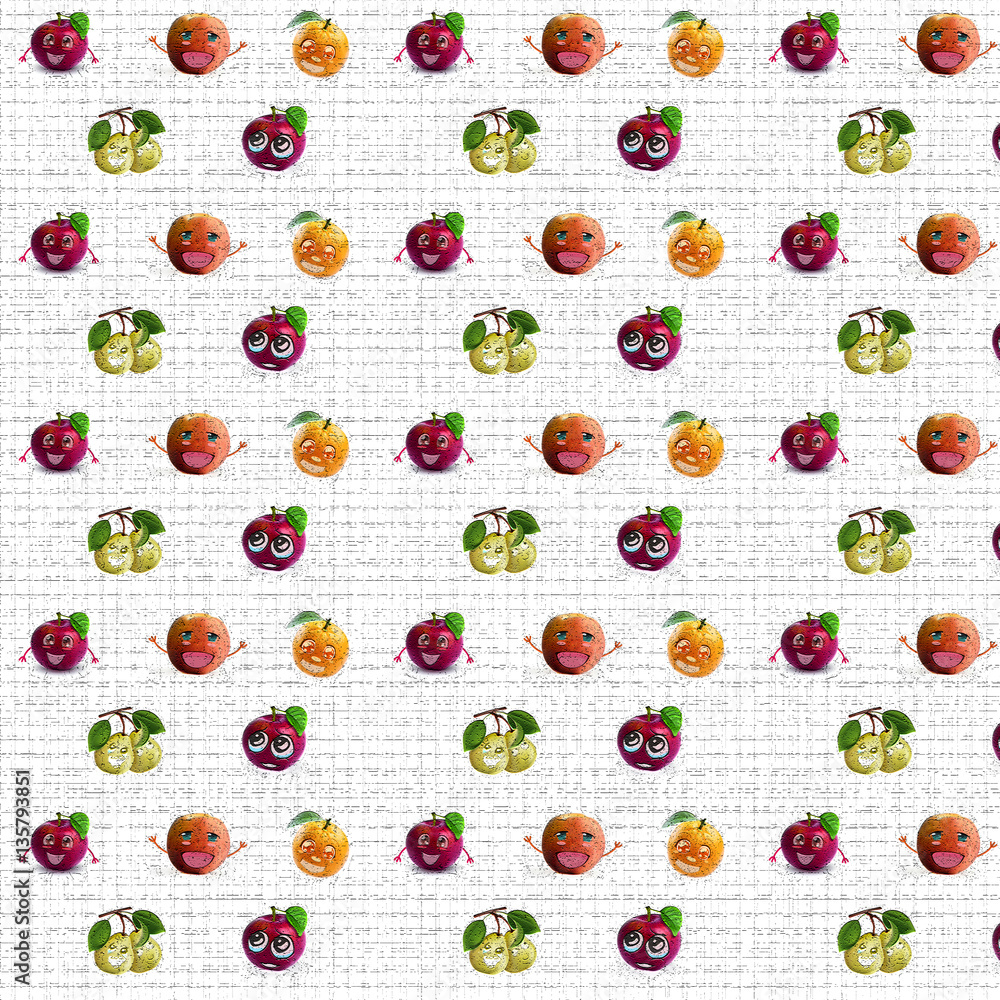 pattern of fresh fruits background pattern of fresh fruits background