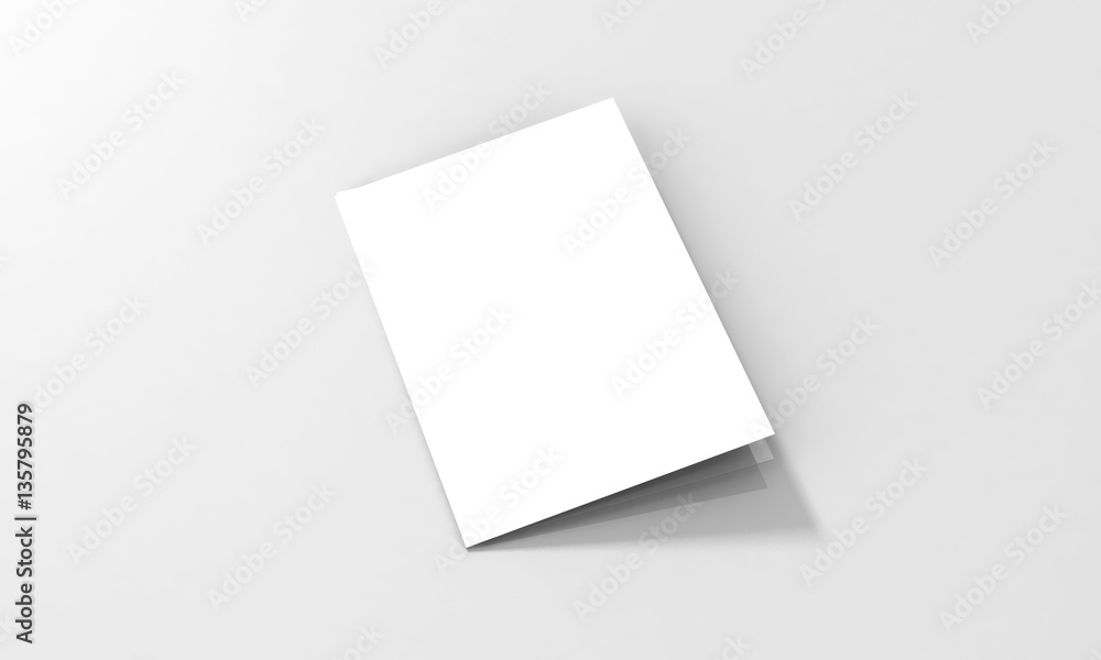 Tri-Fold A5 Brochure Mock-up, Realistic Rendering of Tri-Fold A5/A4 Brochure Mock-up on Isolated White Background, 3D Illustration Tri-Fold A5 Brochure Mock-up, Realistic Rendering of Tri-Fold A5/A4 Brochure Mock-up on Isolated White Background, 3D Illustration