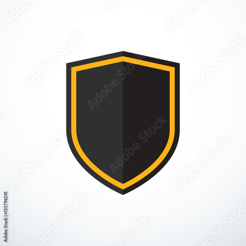 Vector shield icon. Protection icon