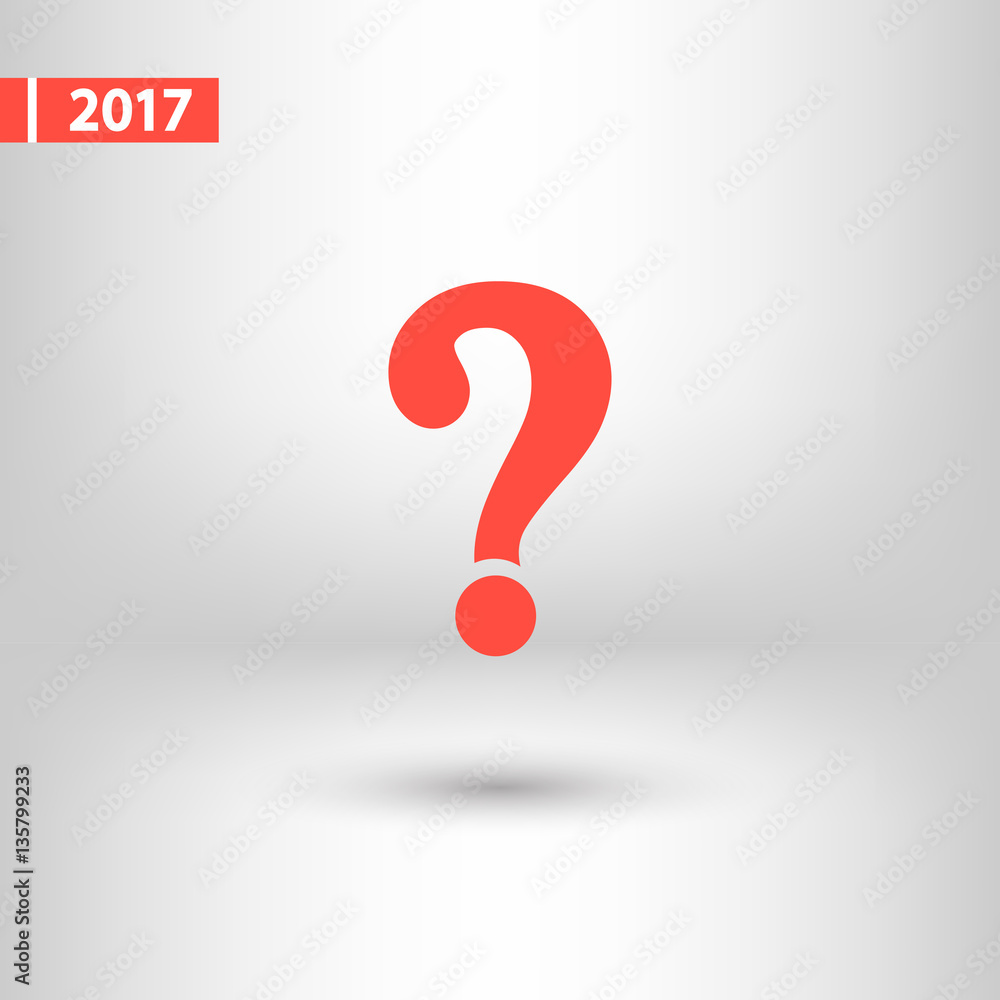 Question mark sign icon, vector illustration. Flat design style Question mark sign icon, vector illustration. Flat design style