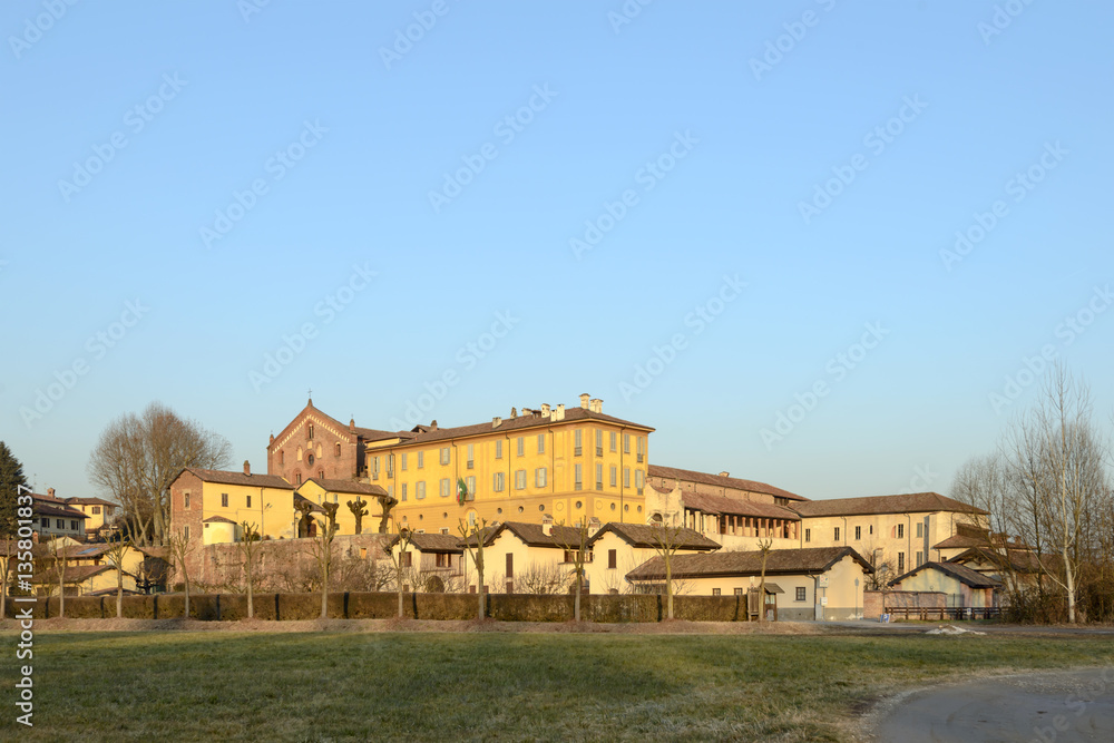 abbey and village of Morimondo , Milan, Italy