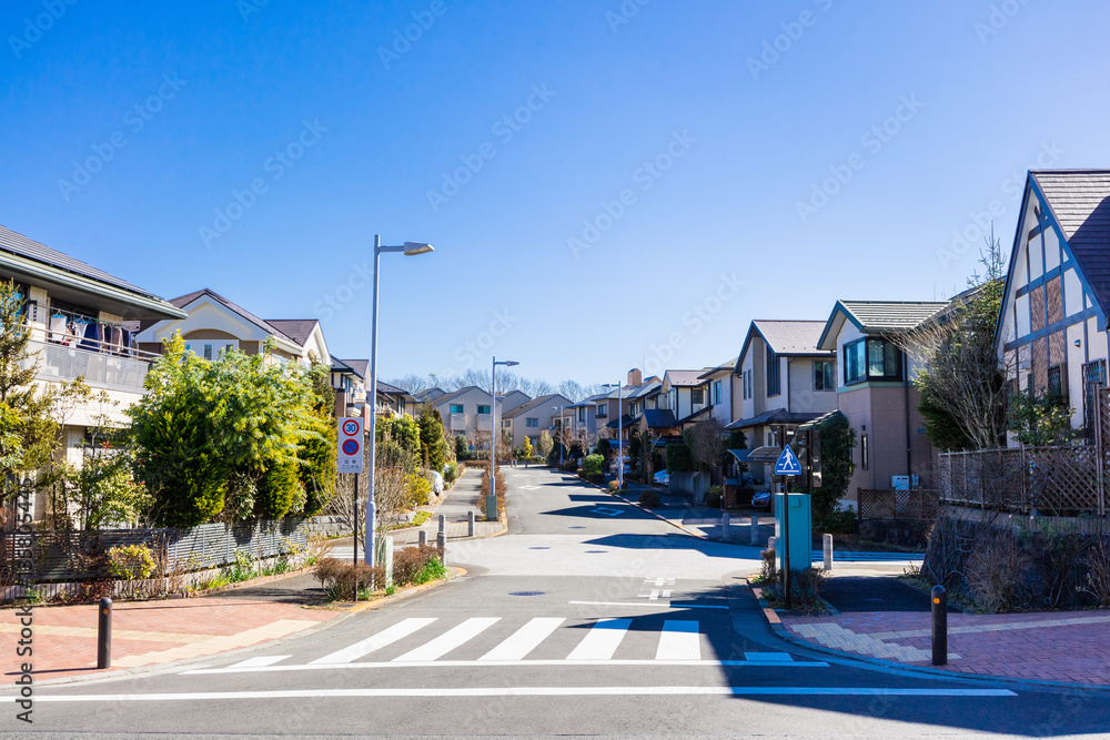 Naklejka premium 閑静な住宅街